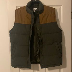 gap men cozy vest deep woods green Size L